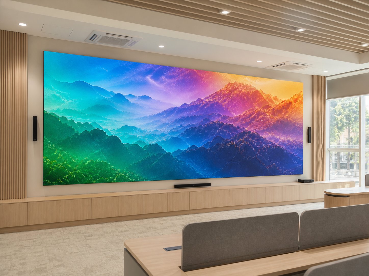 LED Full Color P1.56 ภายใน เทคโนโลยี Flip-chip COB